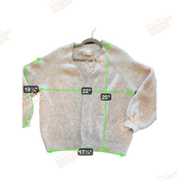 ASOS Light Gray Knit open Cardigan size 6 - Picture 8 of 8